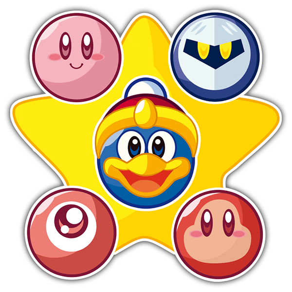 Adesivi per Auto e Moto: Kirby & Friends