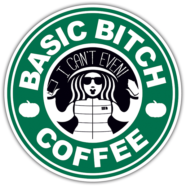 Adesivi per Auto e Moto: Basic Bitch Coffee