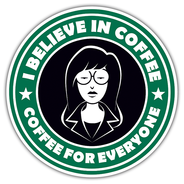 Adesivi per Auto e Moto: I believe in coffee