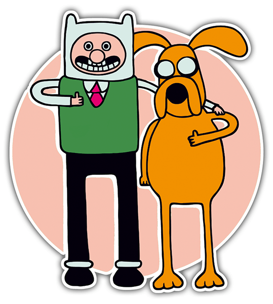 Adesivi per Auto e Moto: Finn y Jake