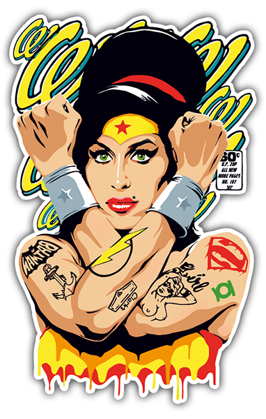 Adesivi per Auto e Moto: Amy Winehouse