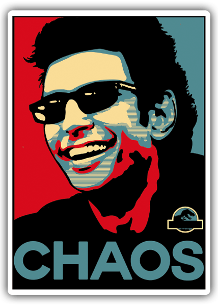 Adesivi per Auto e Moto: Dr. Ian Malcolm Chaos