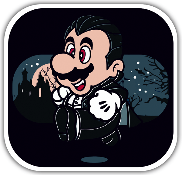 Adesivi per Auto e Moto: Super Mario Dracula