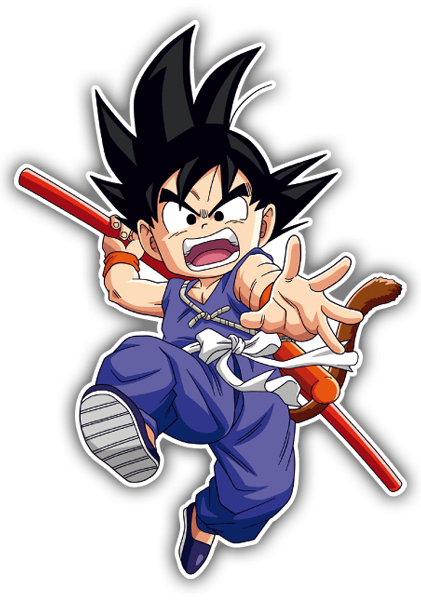 Adesivi per Auto e Moto: Attacco di Goku