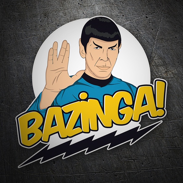Adesivi per Auto e Moto: Spock Bazinga