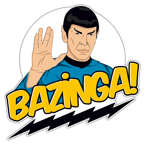 Adesivi per Auto e Moto: Spock Bazinga