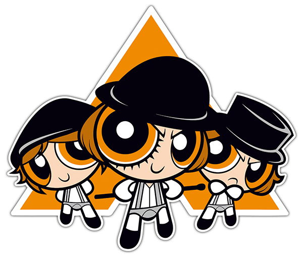 Adesivi per Auto e Moto: Ragazze di Powerpuff - A Clockwork Orange