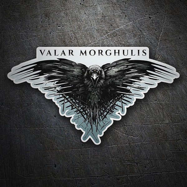 Adesivi per Auto e Moto: Valar Morghulis - Game of Thrones