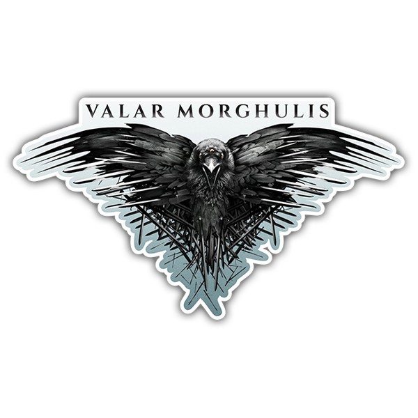 Adesivi per Auto e Moto: Valar Morghulis - Game of Thrones