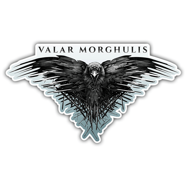 Adesivi per Auto e Moto: Valar Morghulis - Game of Thrones