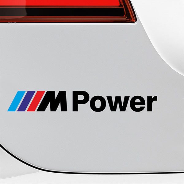 Adesivi per Auto e Moto: BMW Power Nero