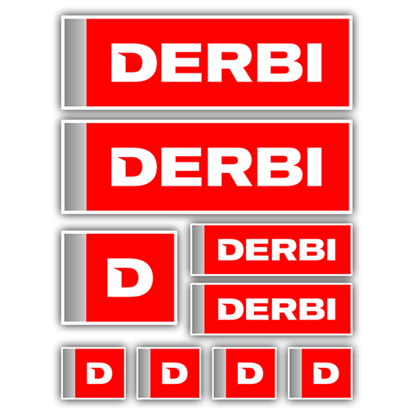 Adesivi per Auto e Moto: Kit Derbi