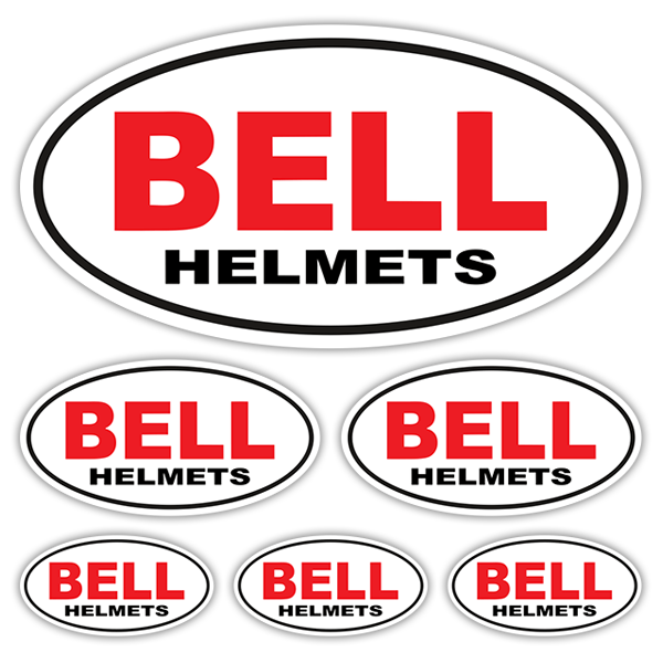 Adesivi per Auto e Moto: Set Bell Helmets