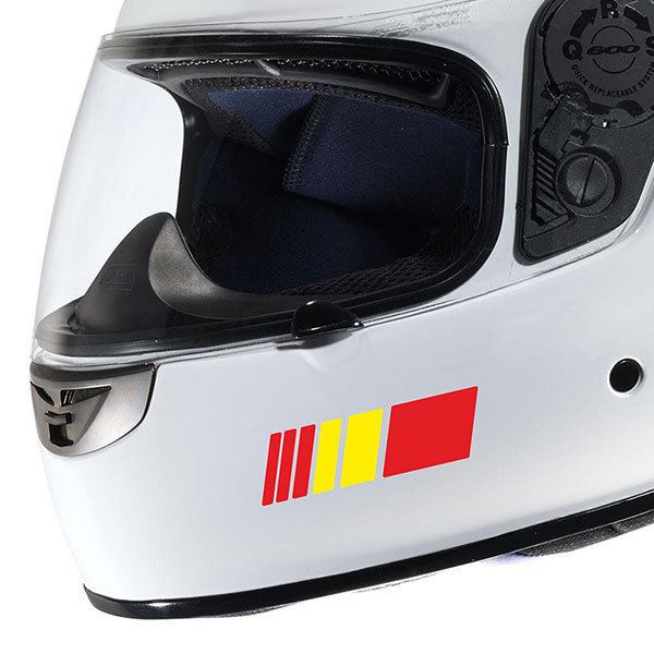 Adesivi per Auto e Moto: Kit strisce casco Spagna