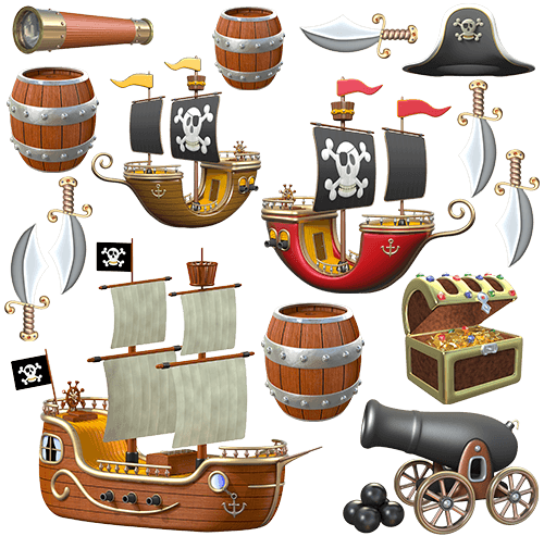 Adesivi per Bambini: Kit adesivi pirata