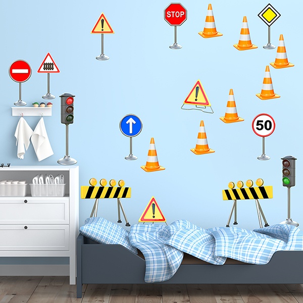 Adesivi per Bambini: Segnali stradali Kit