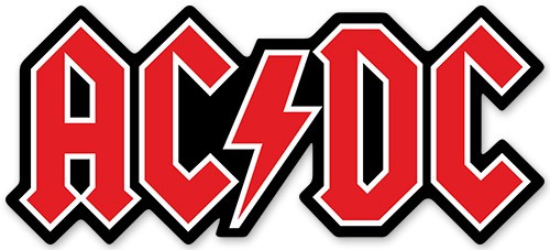 Adesivi per Auto e Moto: AC/DC Rosso