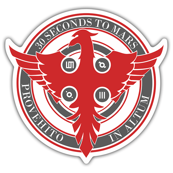 Adesivi per Auto e Moto: 30 Second To Mars Logo