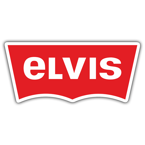 Adesivi per Auto e Moto: Elvis Presley Levis