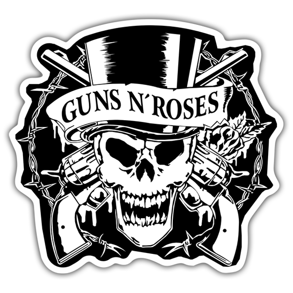 Adesivi per Auto e Moto: Guns N' Roses Cranio