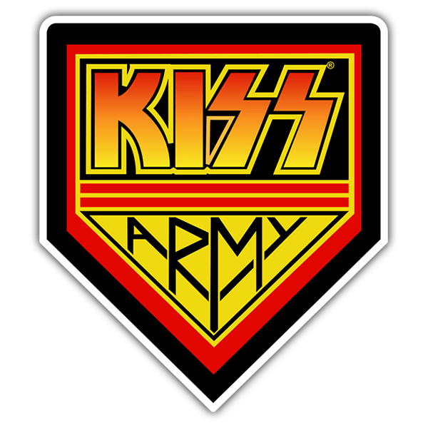 Adesivi per Auto e Moto: Emblema Kiss Army