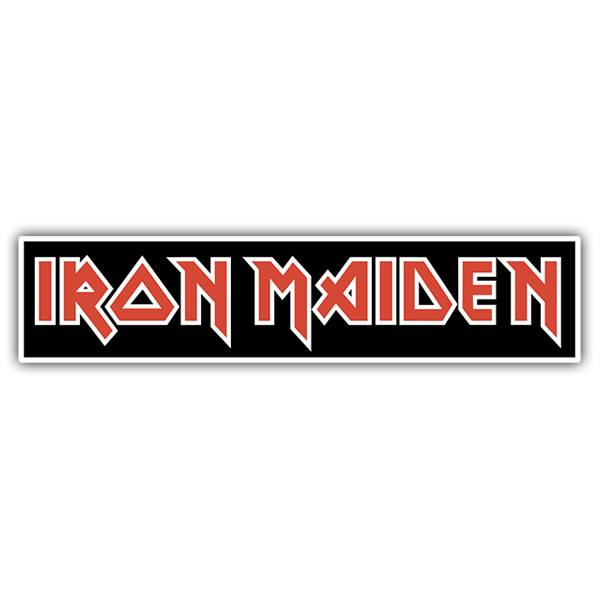 Adesivi per Auto e Moto: Iron Maiden Rosso