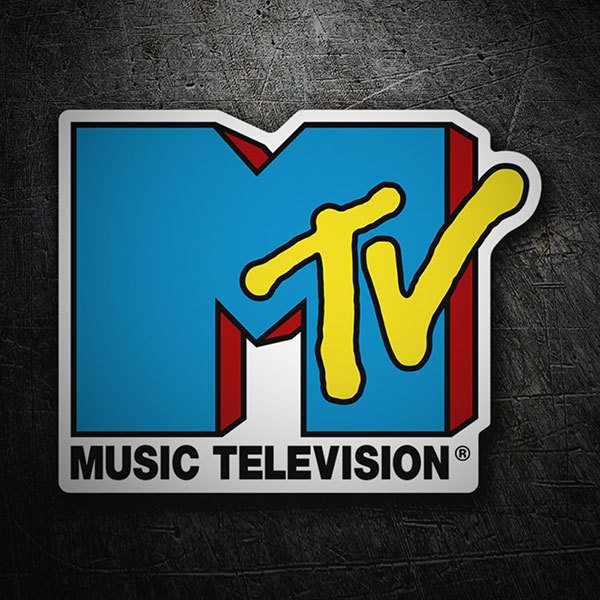 Adesivi per Auto e Moto: MTV blu