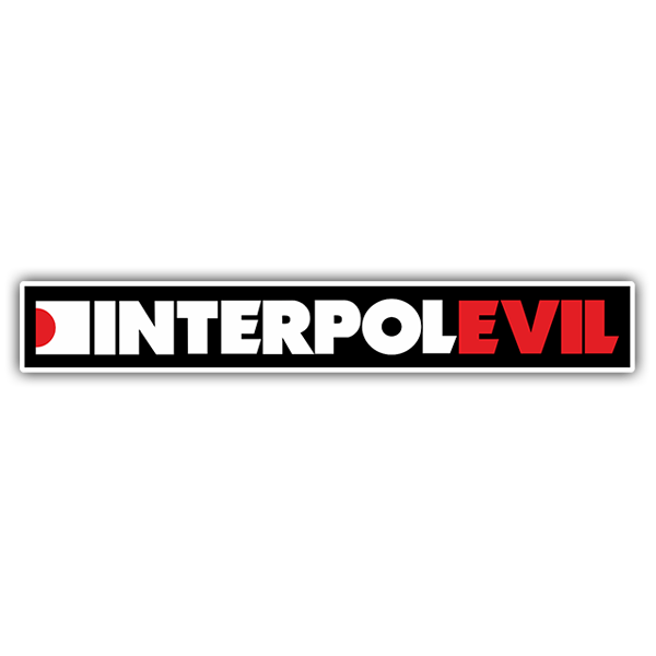 Adesivi per Auto e Moto: Interpol Evil
