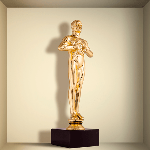 Adesivi Murali: Oscar statuetta nicchia