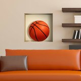 Adesivi Murali: Sfera di pallacanestro nicchia 3