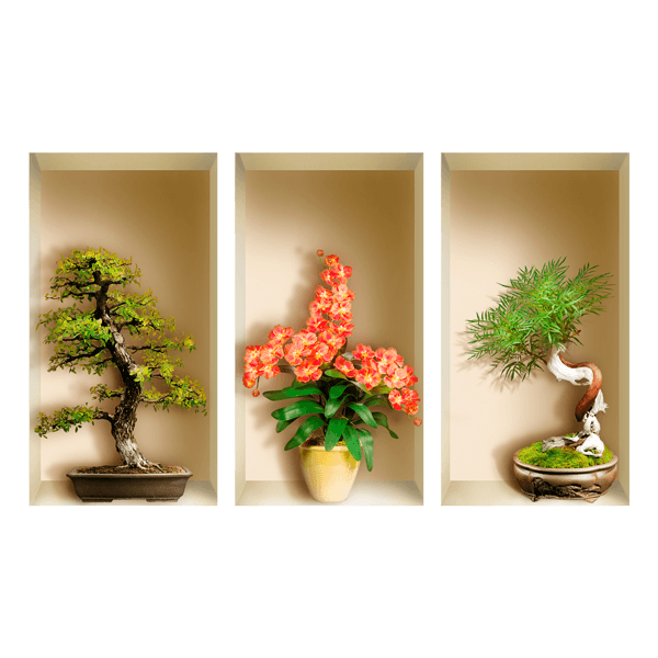 Adesivi Murali: Nicchia Bonsai