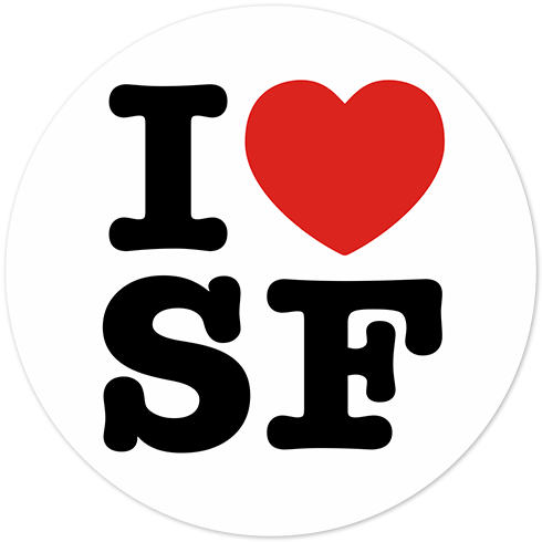 Adesivi per Auto e Moto: I love SF