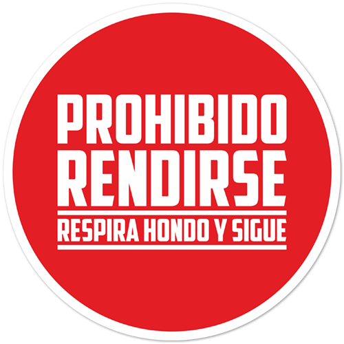 Adesivi per Auto e Moto: Prohibido Rendirse (Proibito di arrendersi)