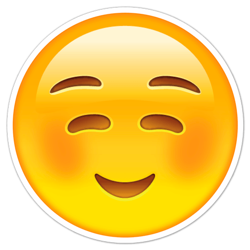 Adesivi per Auto e Moto: Smiley imbarazzato