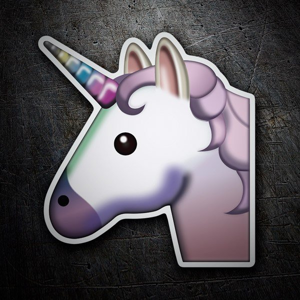 Adesivi per Auto e Moto: Unicorno faccia