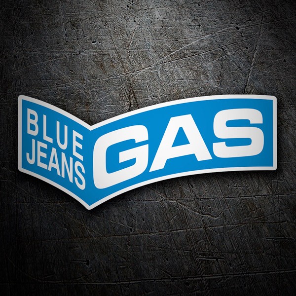 Adesivi per Auto e Moto: Gas Blue Jeans 3