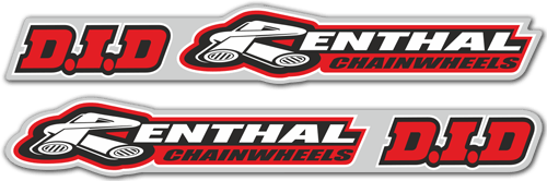 Adesivi per Auto e Moto: Set Renthal + D.I.D 2X