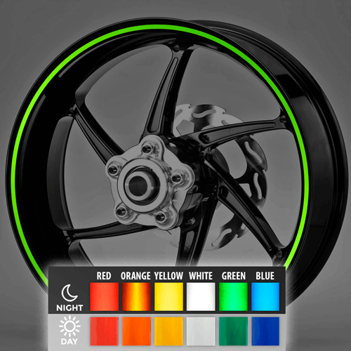 Adesivi per Auto e Moto: Kit adesivi route Strisce riflettenti 6 mm.