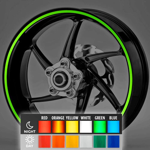 Adesivi per Auto e Moto: Strisce riflettenti sul bordo 8 mm