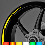 Adesivi per Auto e Moto: Kit MotoGP 2 adesivi riflettenti ruote Strisce 3