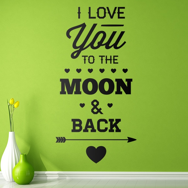 Adesivi Murali: I Love You to the Moon
