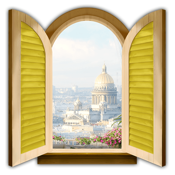 Adesivi Murali: Finestra St. Petersburg