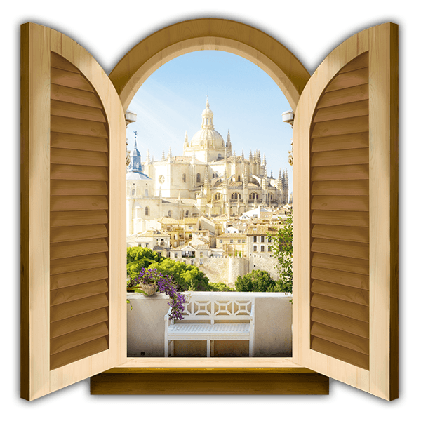 Adesivi Murali: Finestra Cattedrale di Segovia