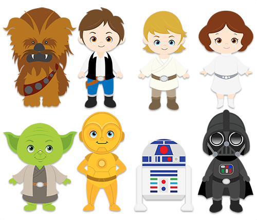 Adesivi per Bambini: Kit di Star Wars