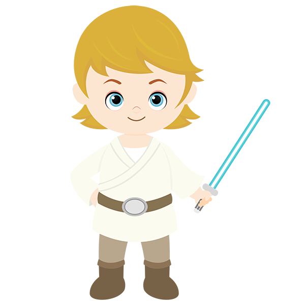 Adesivi per Bambini: Luke Skywalker