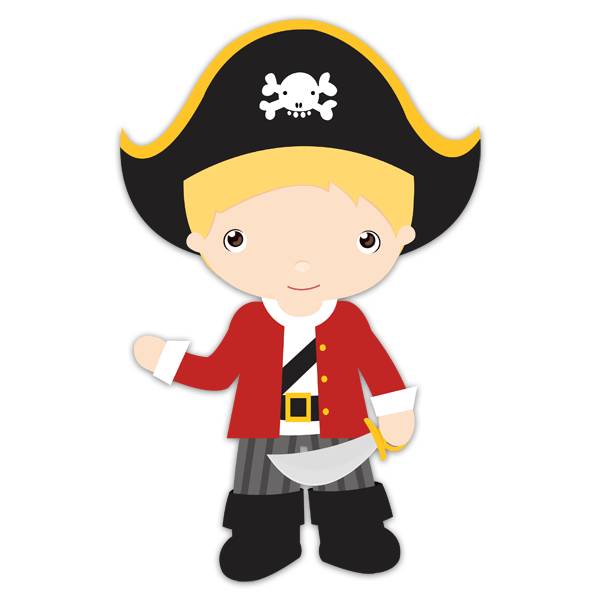 Adesivi per Bambini: Capitano blond