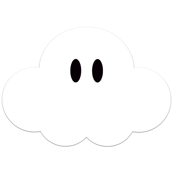 Adesivi per Bambini: Super Mario Cloud