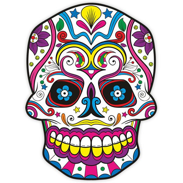 Adesivi Murali: Cranio messicano di Chespirito