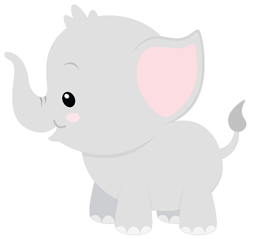 Adesivi per Bambini: Elefante allegro