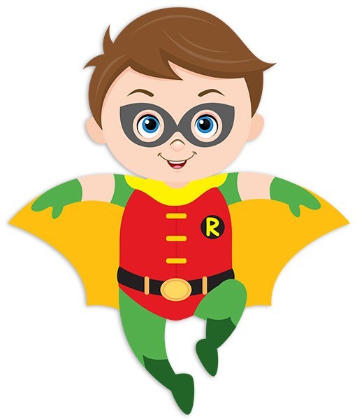 Adesivi per Bambini: Robin che vola